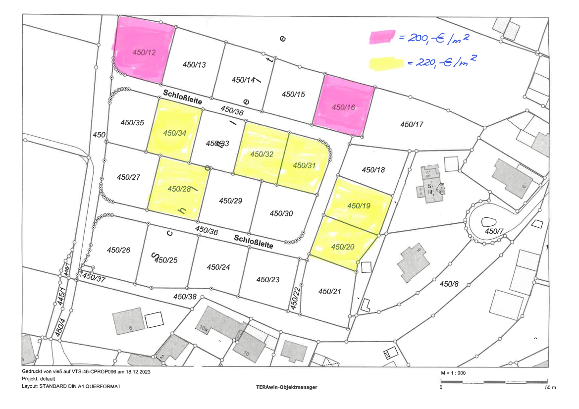 Verkauf von gemeindeeigenen Wohnbaugrundstücken im Baugebiet „Schloßleite“